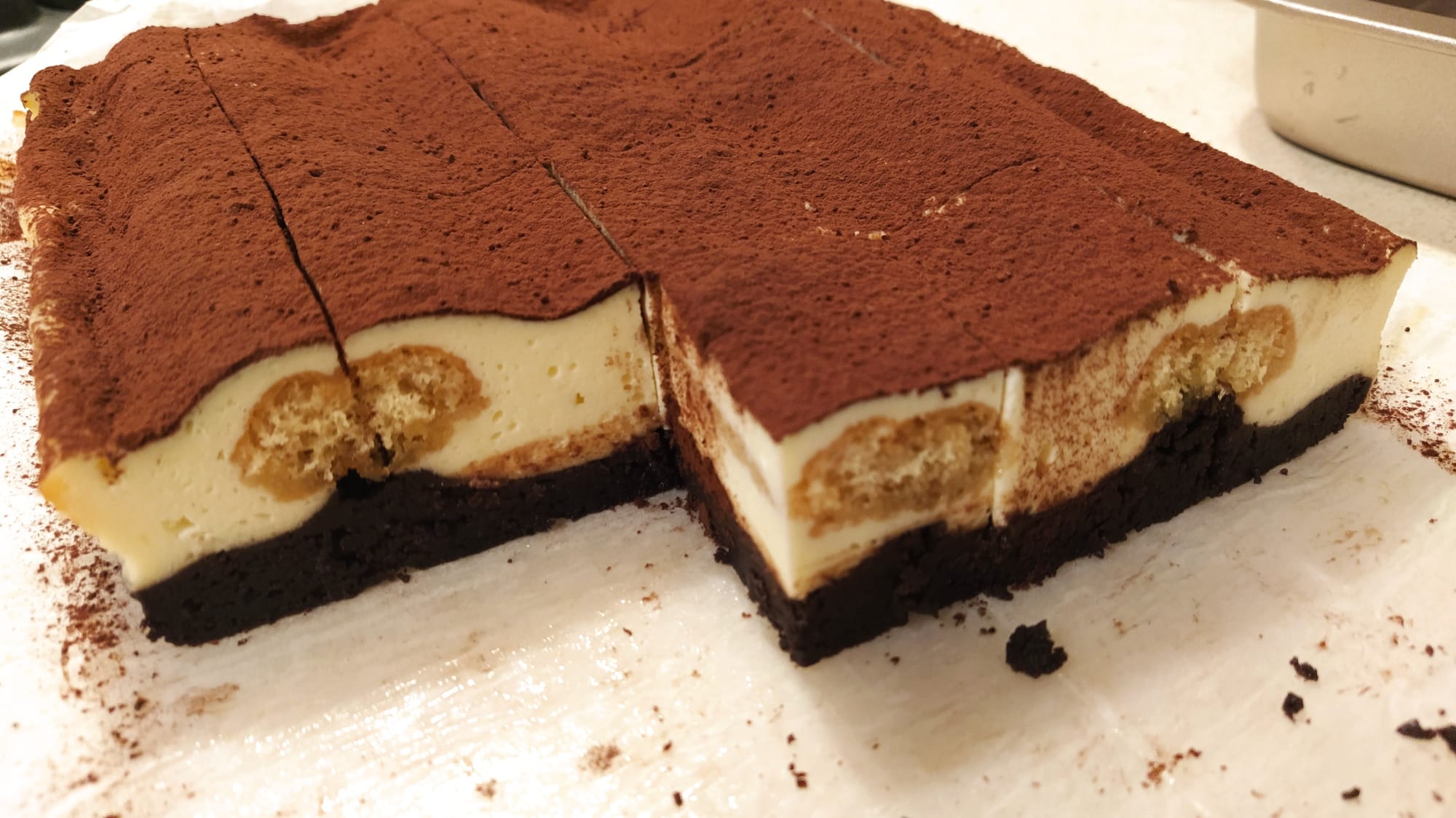 Brownies tiramisu