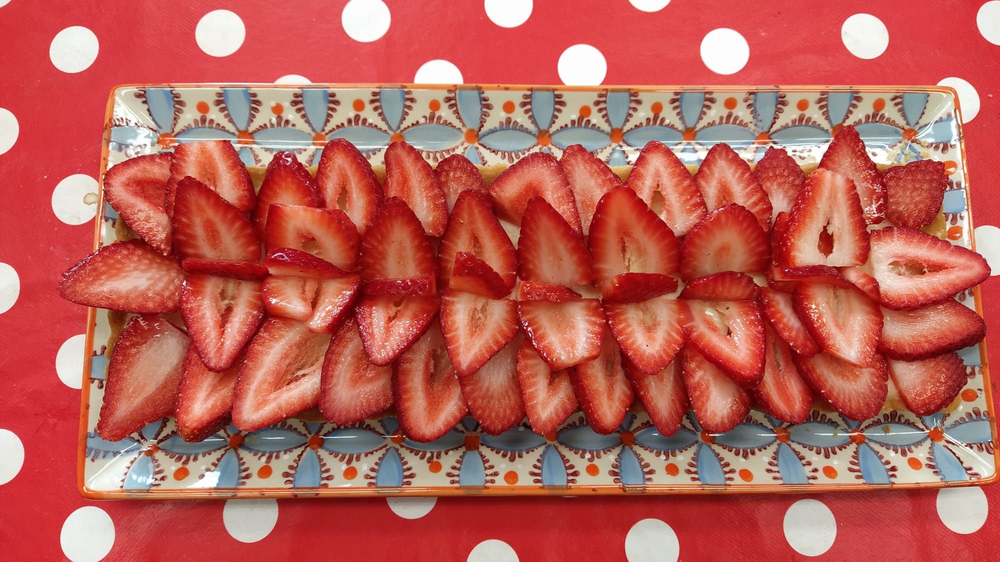 Vanilla strawberry tart patisserie